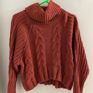 Burnt orange sweater